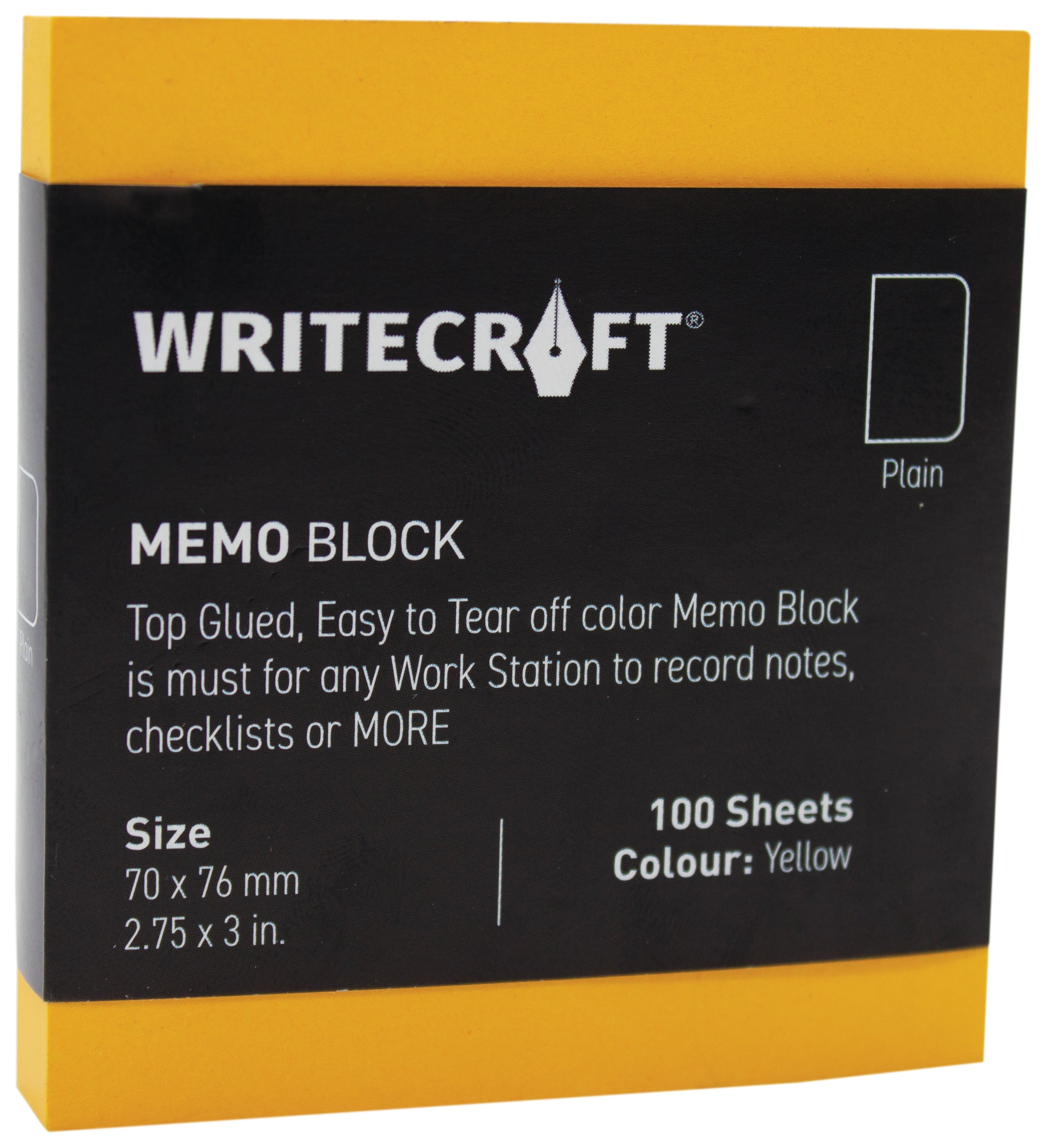 Memo Block - Coloured | Use for Any Work | Station To Record Notes & Checklist | Pack of 1