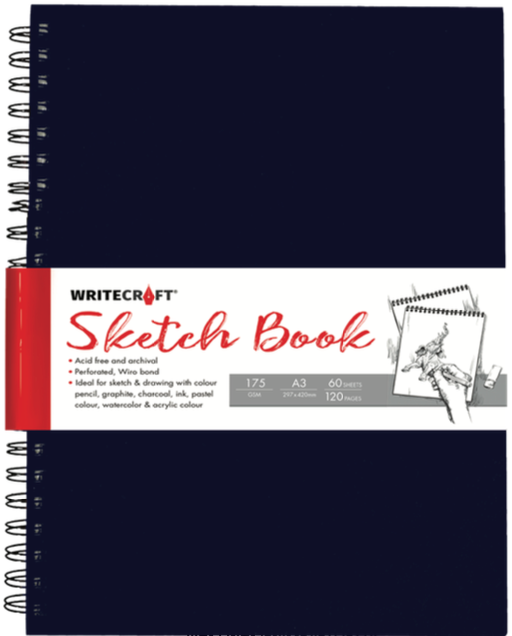 Sketch Book A-3 | Wiro Series | Ideal for Sketching & Drawing