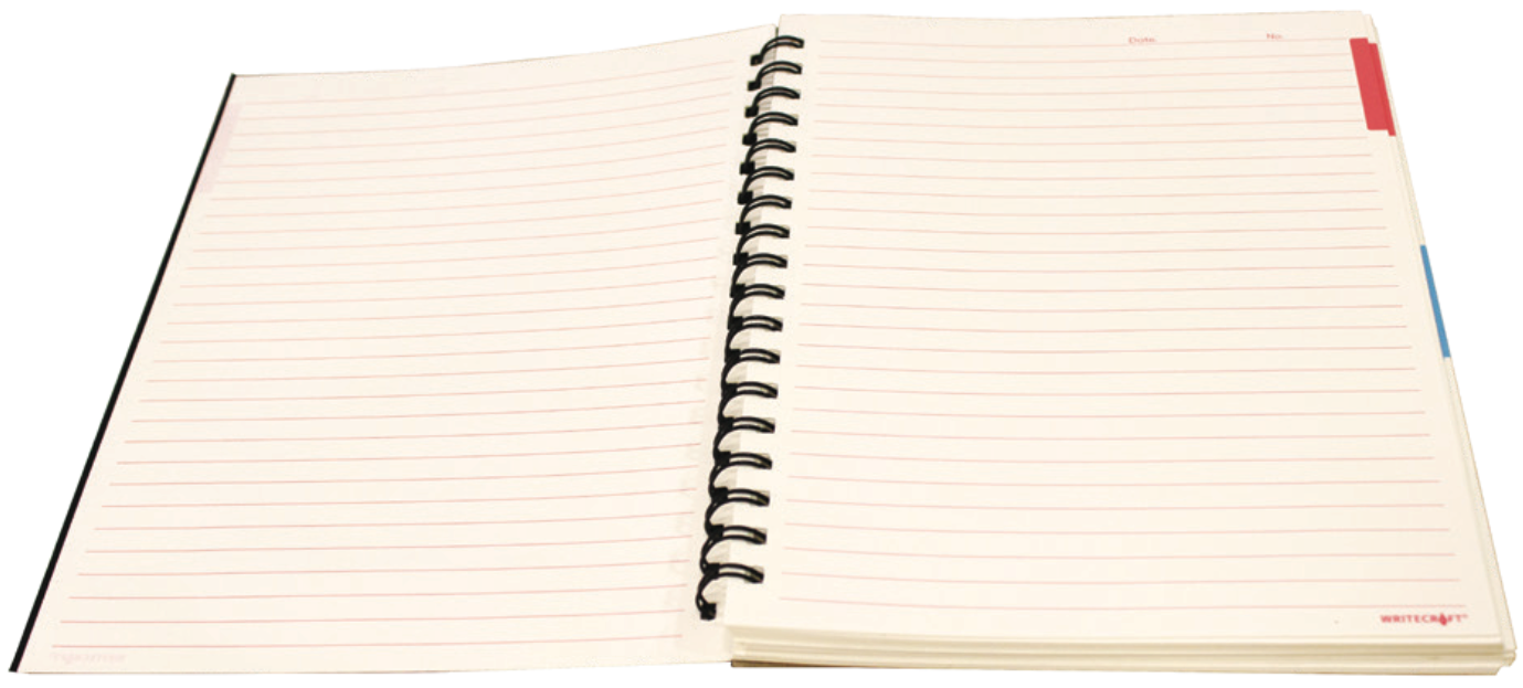 5 Subjects Ruled Notebooks Wiroound - 7 x 9.75in