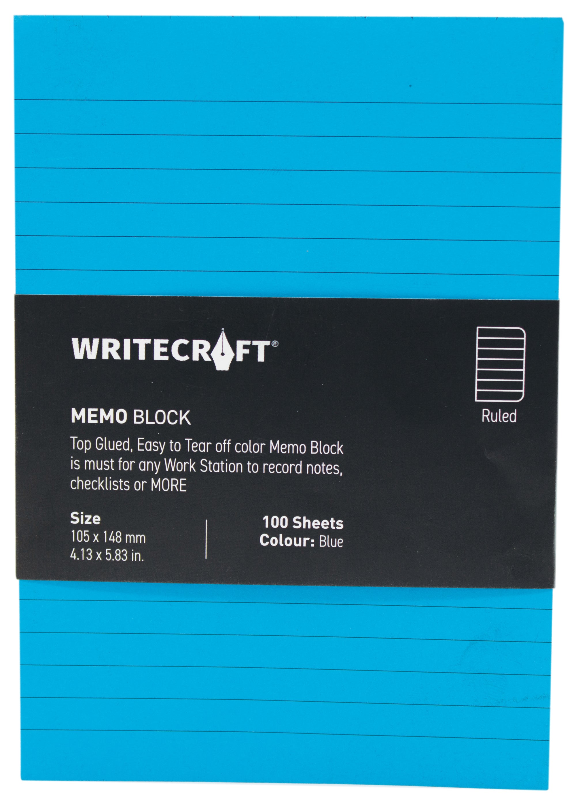 Memo Block - Coloured | Use for Any Work | Station To Record Notes & Checklist | Pack of 1 | 100 Sheets