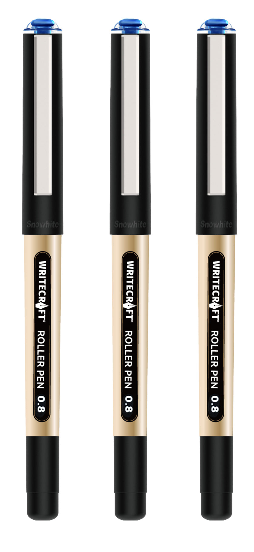 Roller Ball Pen - Waterproof Quick Dry Ink - Suitable for School, Office & Home