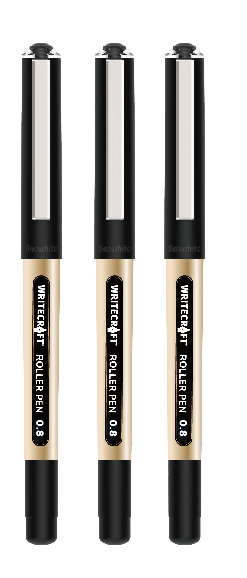 Roller Ball Pen - Waterproof Quick Dry Ink - Suitable for School, Office & Home