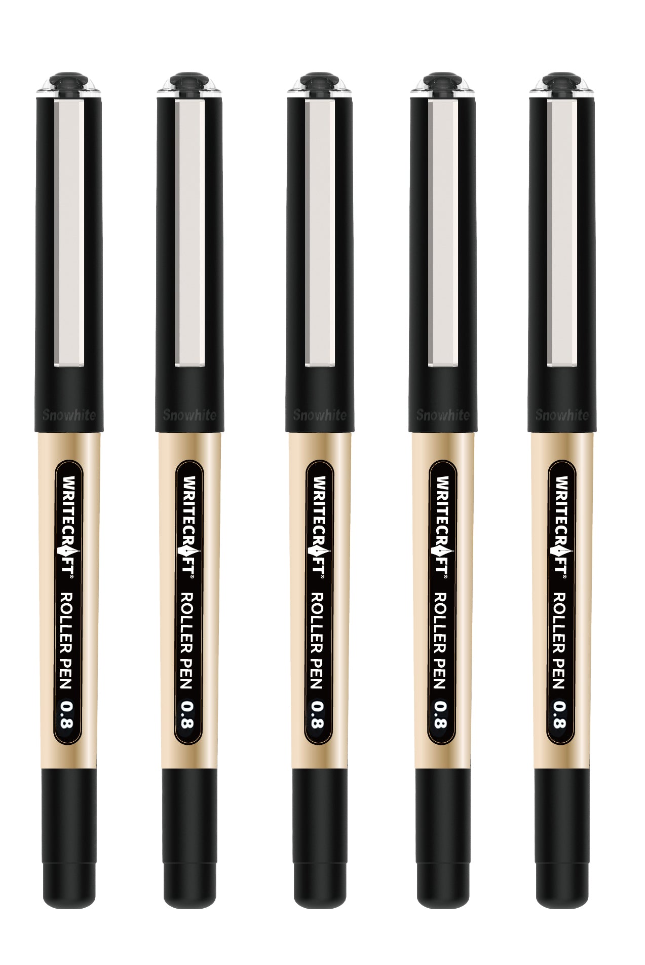 Roller Ball Pen - Waterproof Quick Dry Ink - Suitable for School, Office & Home