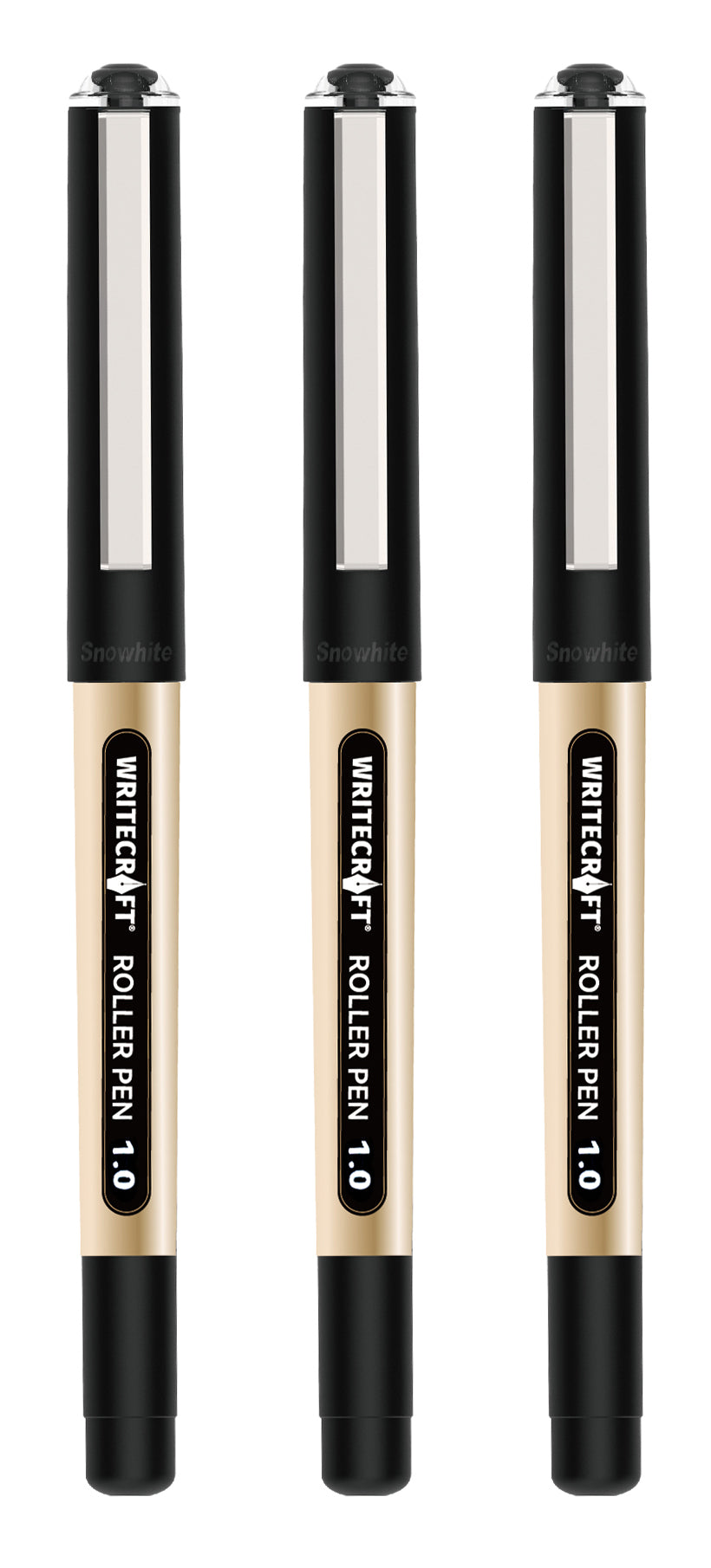 Roller Ball Pen - Waterproof Quick Dry Ink - Suitable for School, Office & Home