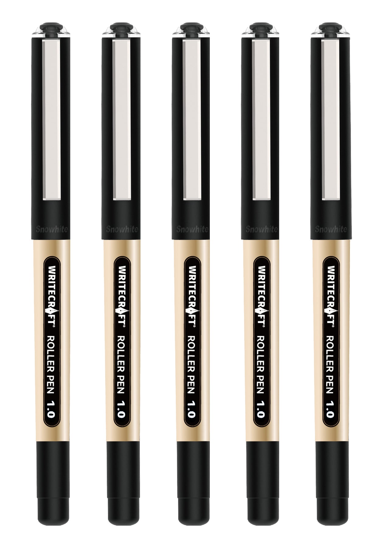 Roller Ball Pen - Waterproof Quick Dry Ink - Suitable for School, Office & Home