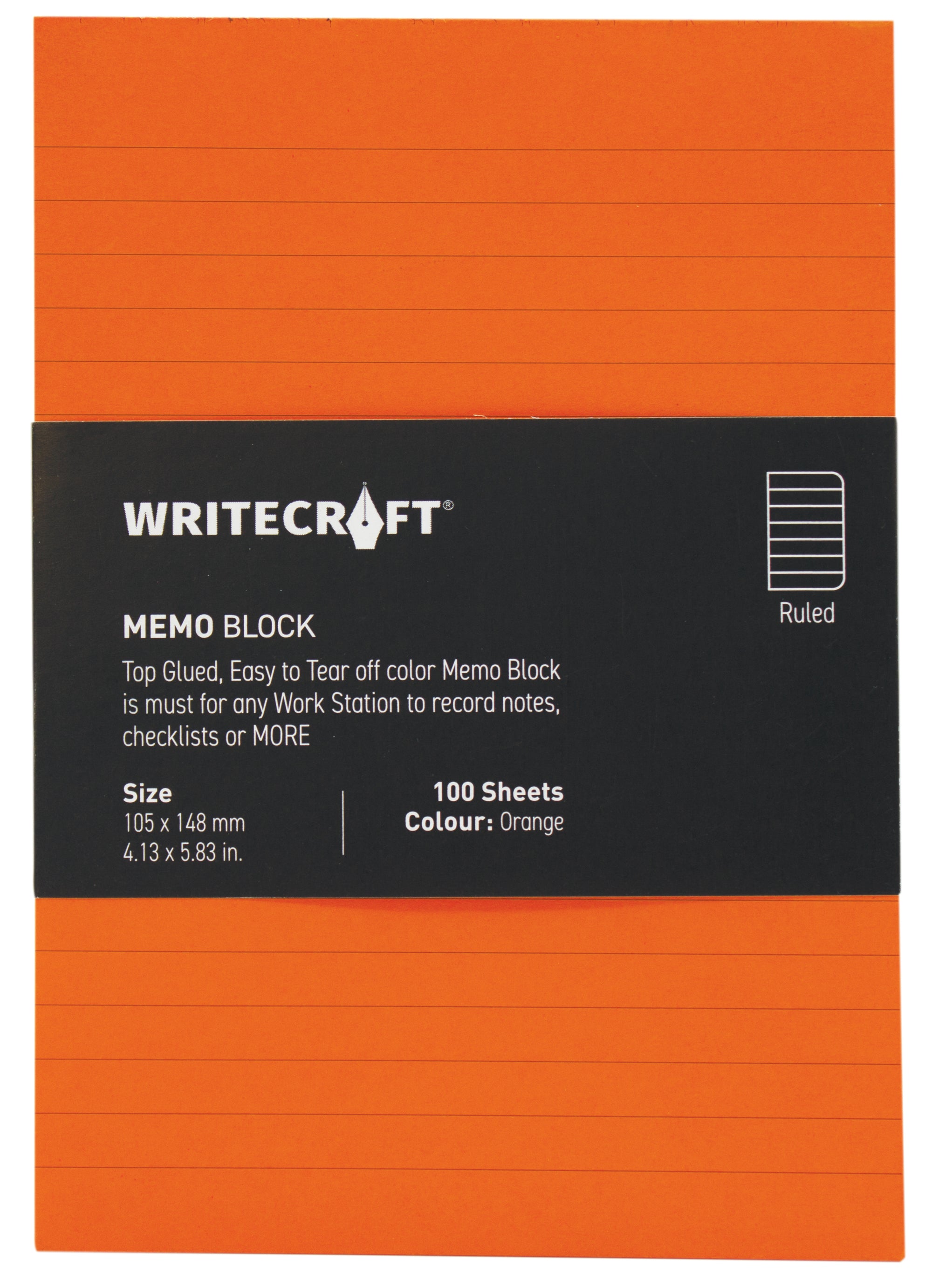 Memo Block - Coloured | Use for Any Work | Station To Record Notes & Checklist | Pack of 1 | 100 Sheets