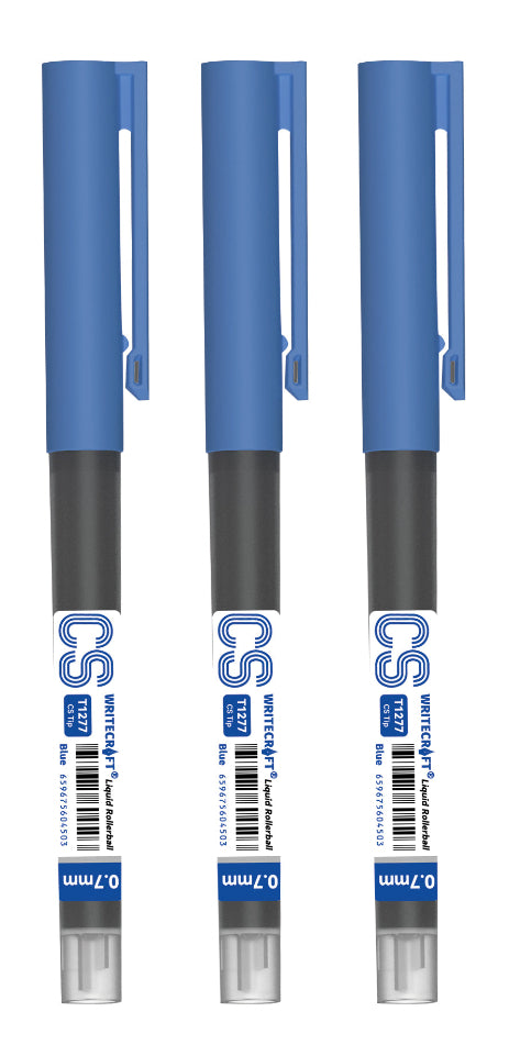 CS T1277 Liquid Roller Ball Pen 0.7 mm - Waterproof Quick Dry Ink