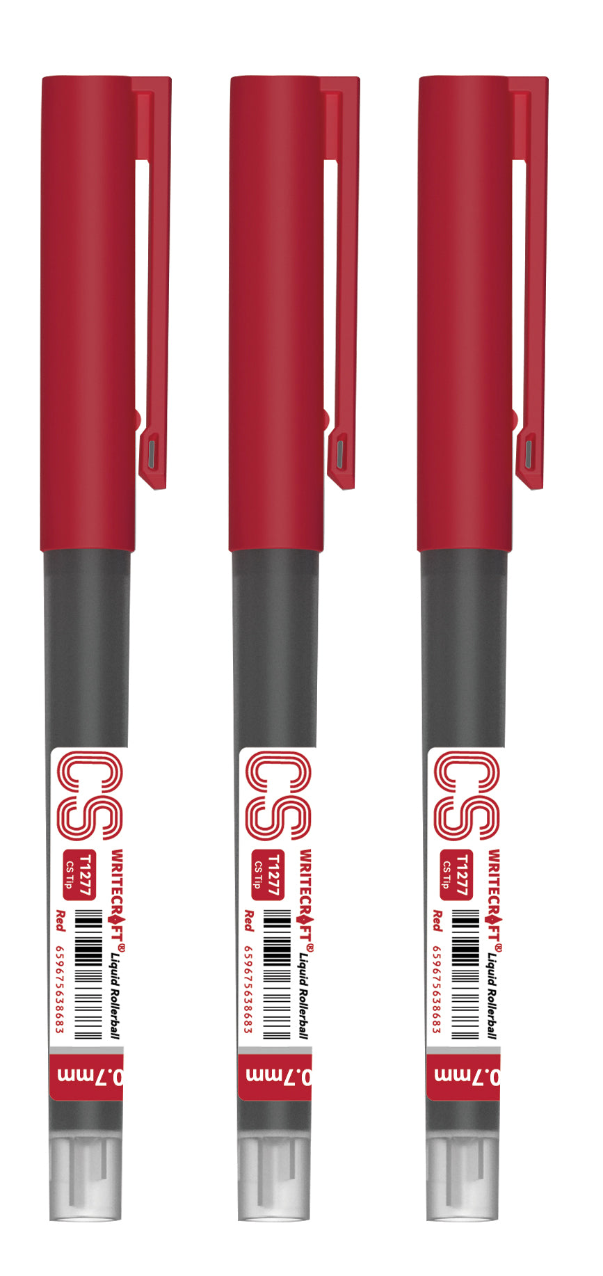 CS T1277 Liquid Roller Ball Pen 0.7 mm - Waterproof Quick Dry Ink