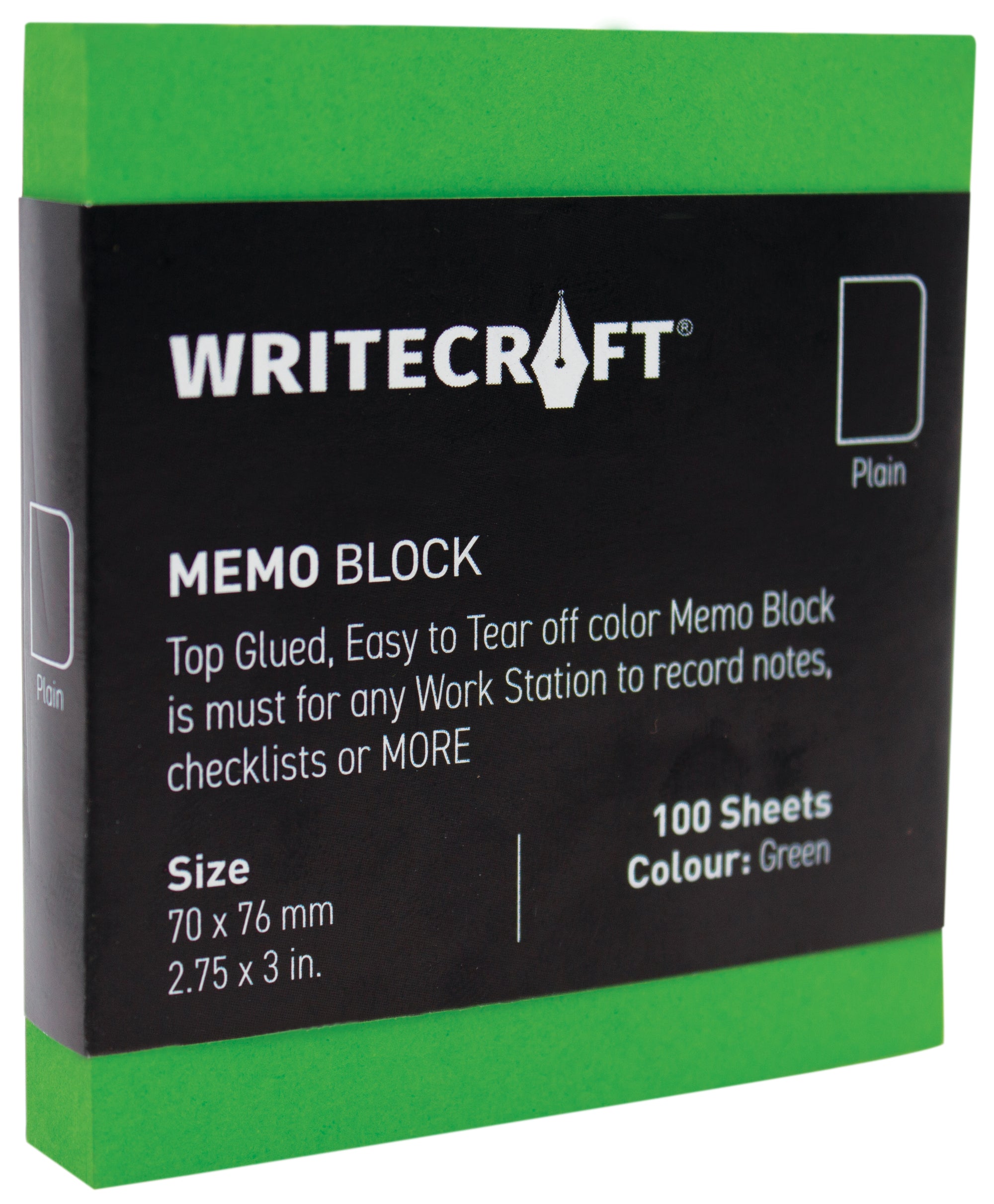 Memo Block - Coloured | Use for Any Work | Station To Record Notes & Checklist | Pack of 1