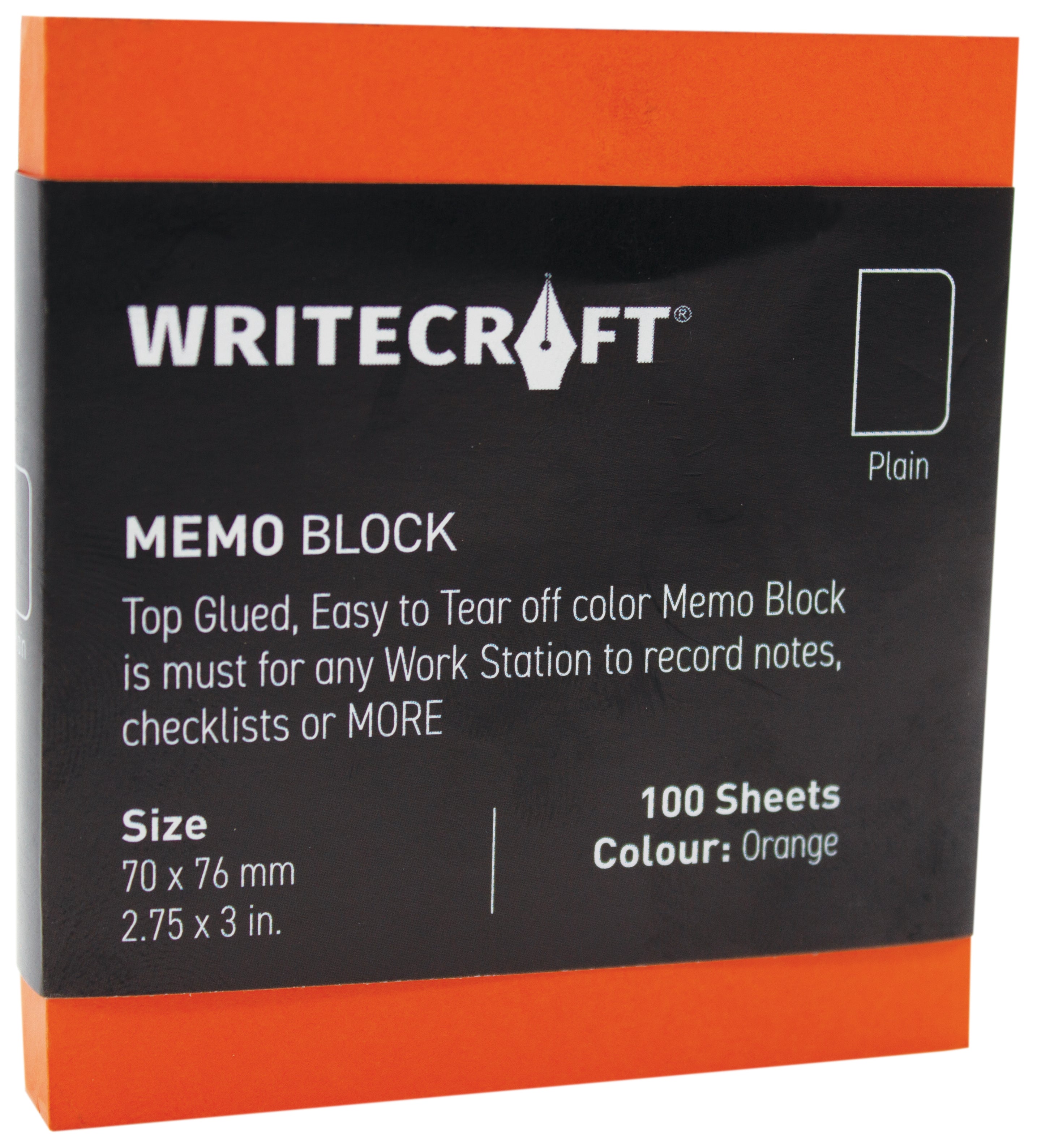 Memo Block - Coloured | Use for Any Work | Station To Record Notes & Checklist | Pack of 1