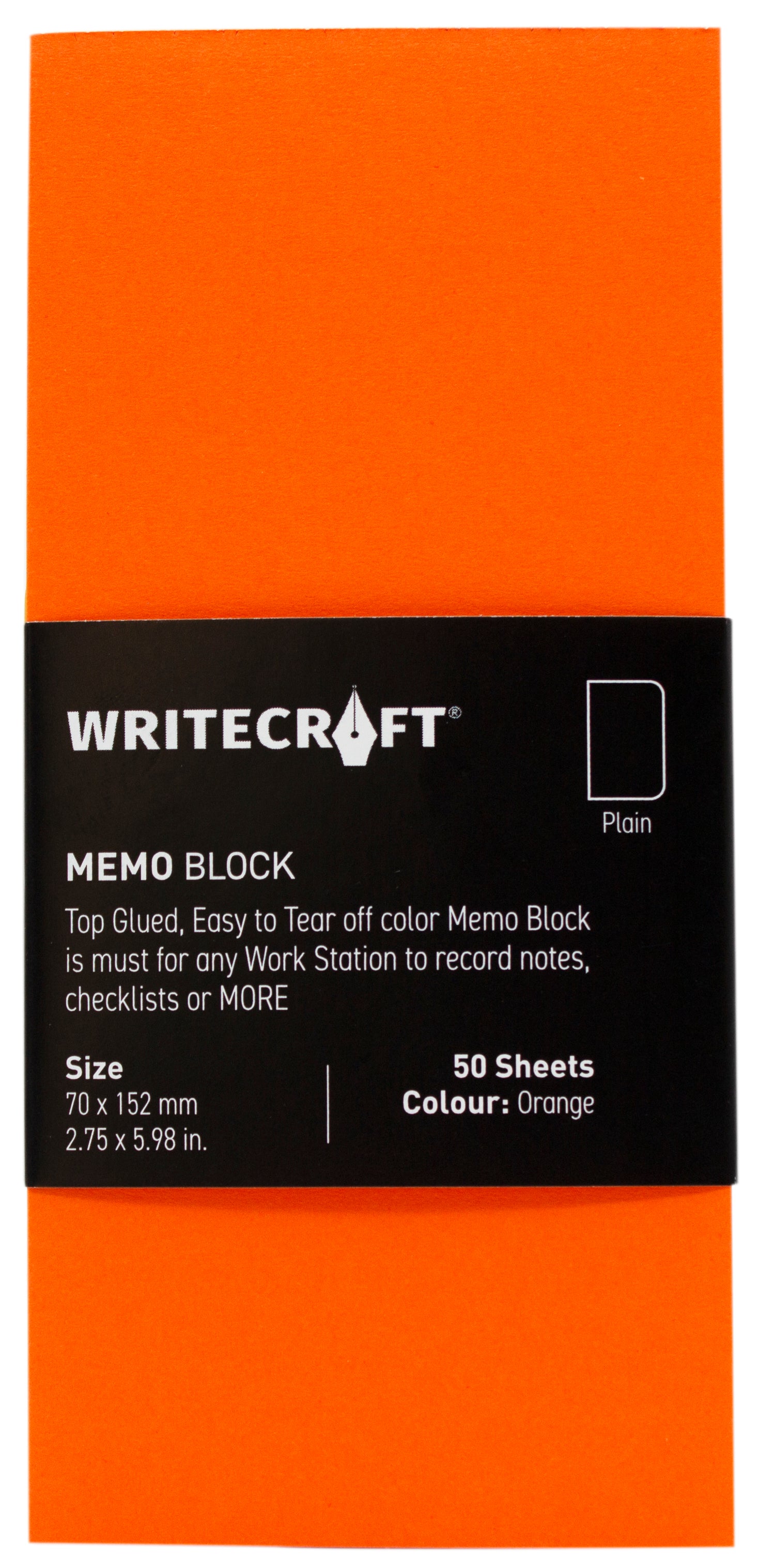 Memo Block - Coloured | Use for Any Work | Station To Record Notes & Checklist | Pack of 1 | 50 Sheets