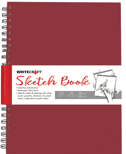 Sketch Book A-3 | Wiro Series | Ideal for Sketching & Drawing